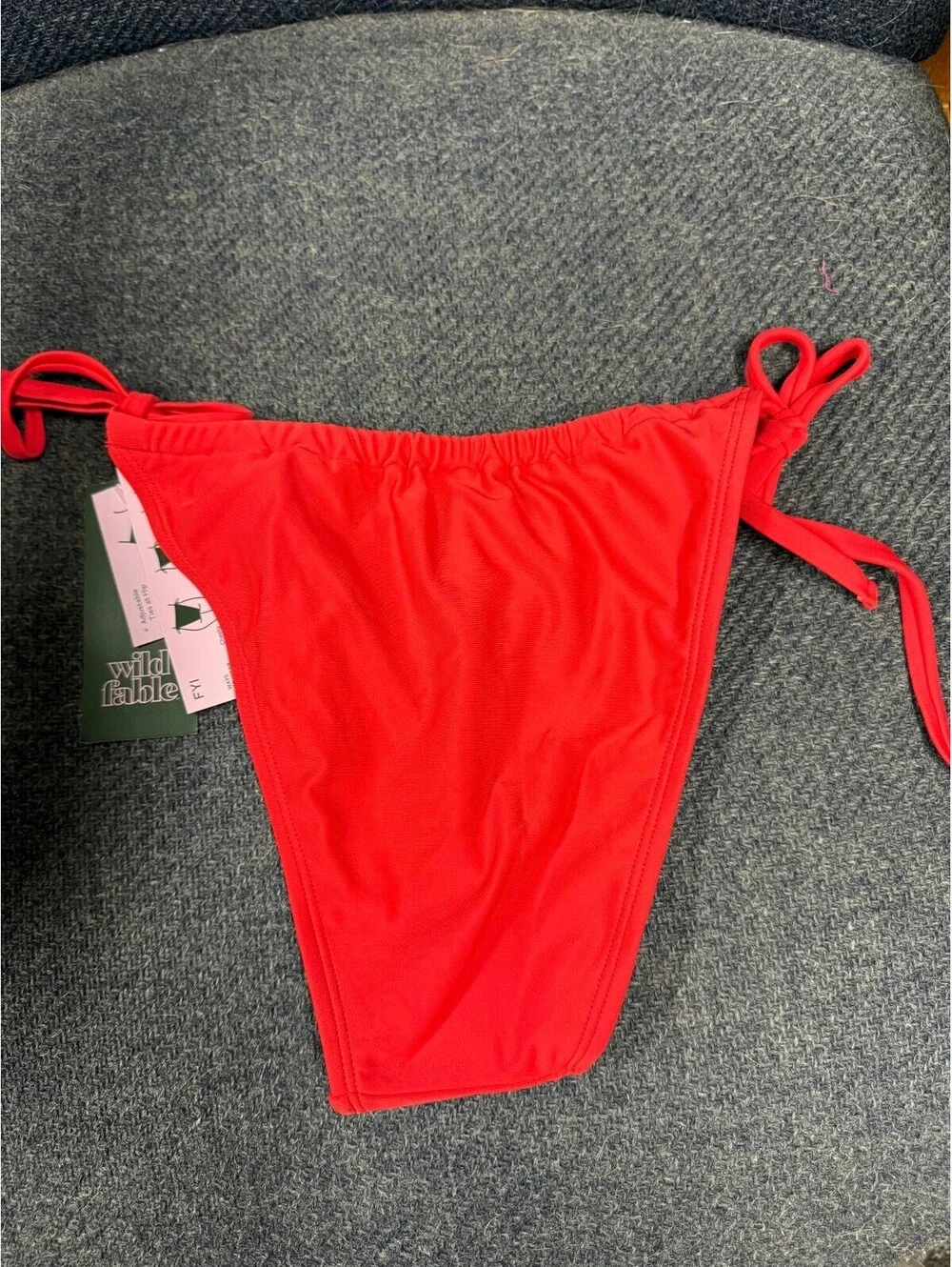 Wild Fable Red Adjustable Cheeky Bikini Bottoms XXS